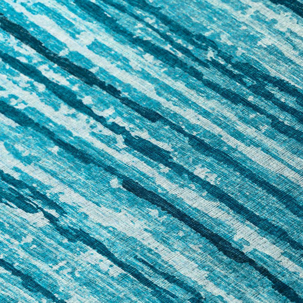 Bravado Blue Contemporary Stripe 1'8" x 2'6" Accent Rug Blue ABV34
