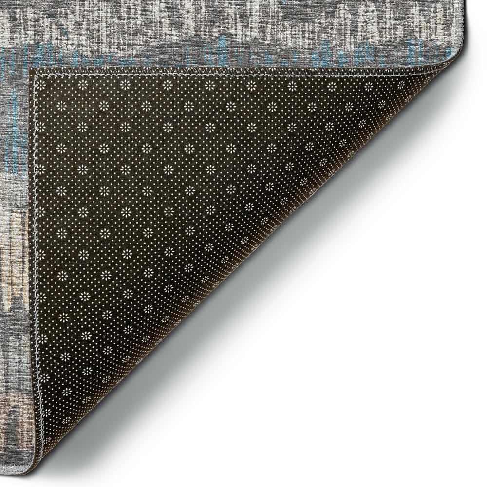 Rylee Gray Transitional Striped 1'8" x 2'6" Accent Rug Gray ARY34