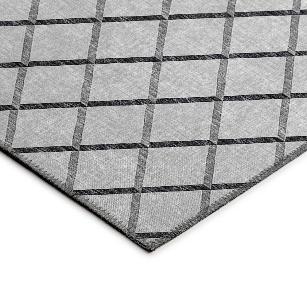 Indoor/Outdoor York YO1 Grey Washable 10' x 10' Rug