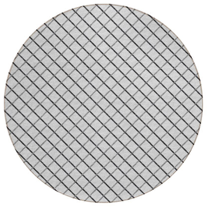 Indoor/Outdoor York YO1 Grey Washable 10' x 10' Rug