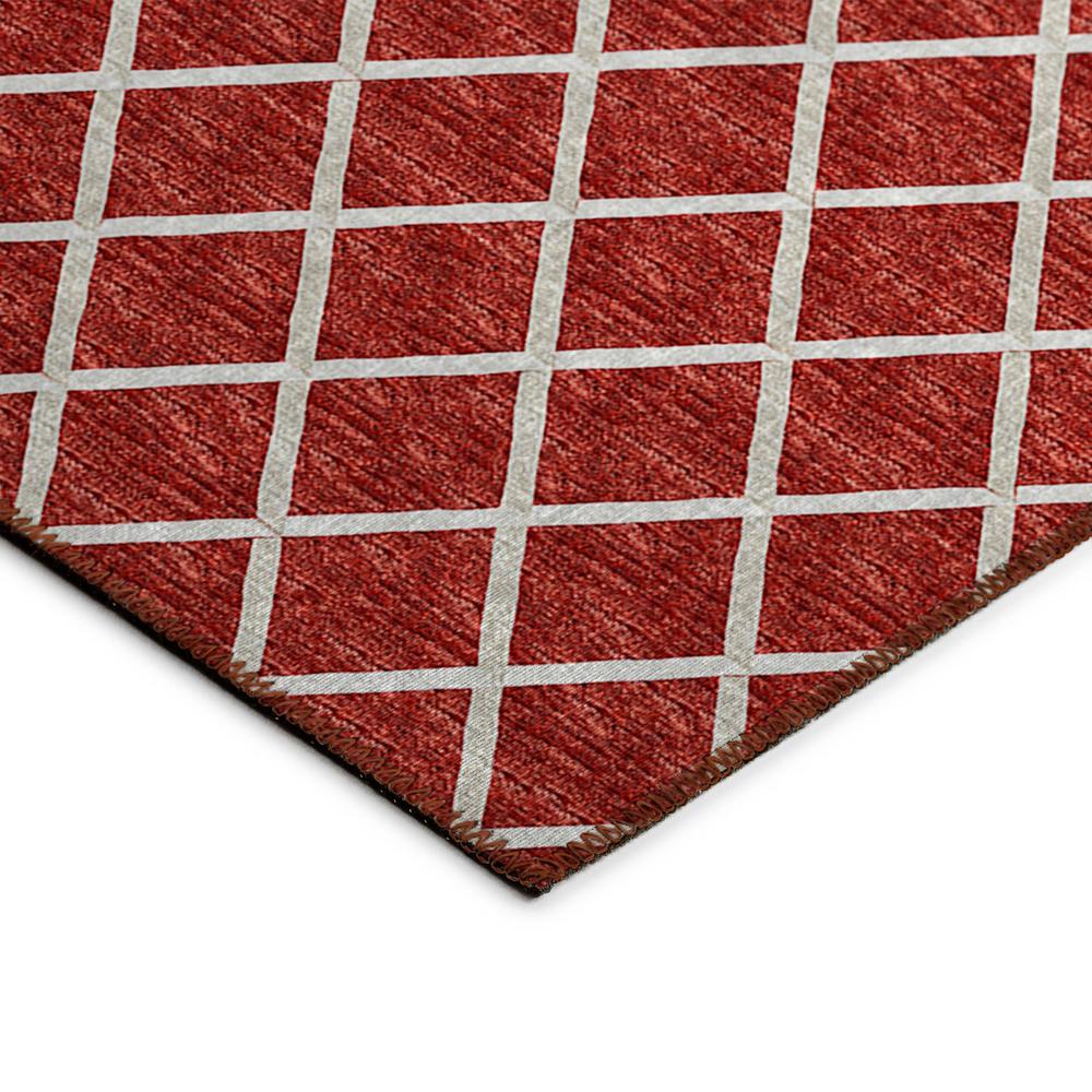 Indoor/Outdoor York YO1 Red Washable 10' x 10' Rug