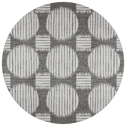Indoor/Outdoor Sedona SN13 Midnight Washable 10' x 10' Round Rug