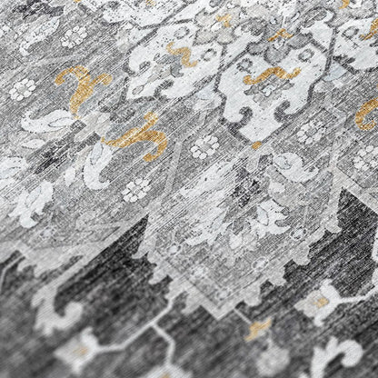 Indoor/Outdoor Marbella MB3 Midnight Washable 1'8" x 2'6" Rug