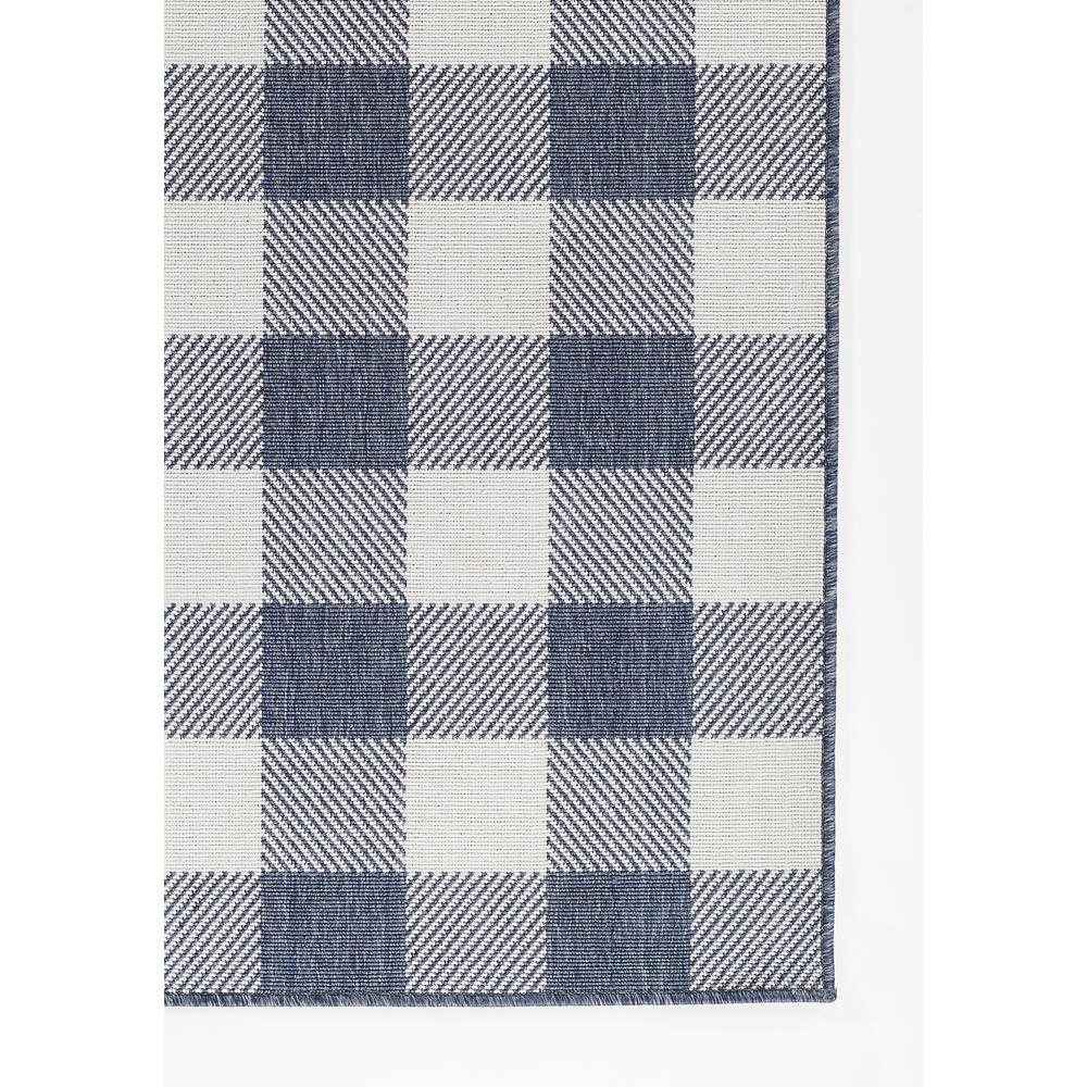 Modern Oval Area Rug, Denim, 2'3" X 4'6"