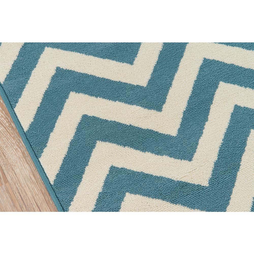 Contemporary Rectangle Area Rug, Blue, 2'3" X 4'6"