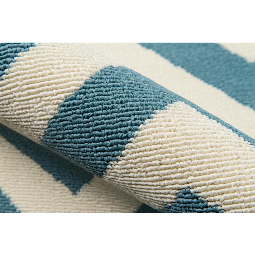 Contemporary Rectangle Area Rug, Blue, 2'3" X 4'6"