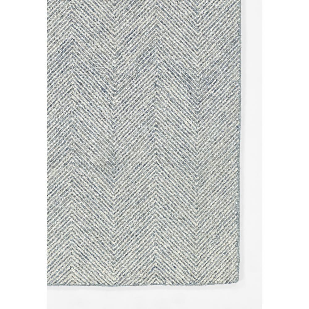 Contemporary Runner Area Rug, Blue, 2'3" X 8' Runner