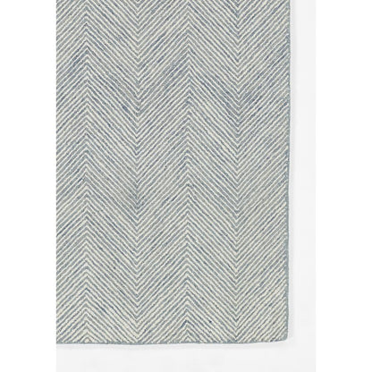 Contemporary Runner Area Rug, Blue, 2'3" X 8' Runner