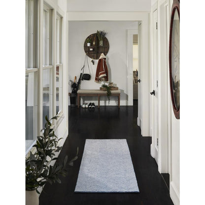 Contemporary Runner Area Rug, Blue, 2'3" X 8' Runner