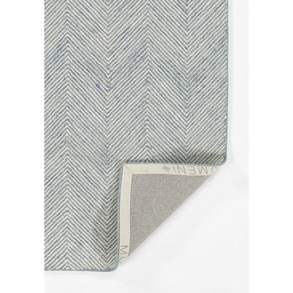 Contemporary Runner Area Rug, Blue, 2'3" X 8' Runner