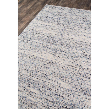 Contemporary Runner Area Rug, Blue, 2'3" X 8' Runner