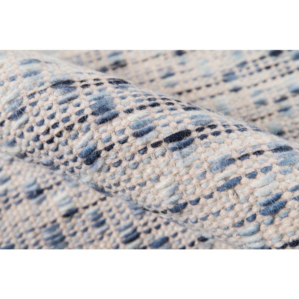 Contemporary Runner Area Rug, Blue, 2'3" X 8' Runner