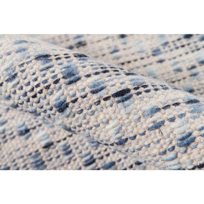 Contemporary Runner Area Rug, Blue, 2'3" X 8' Runner