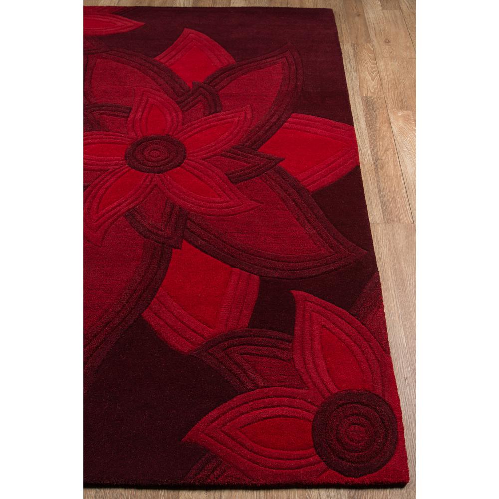 Transitional Rectangle Area Rug, Red, 3'6" X 5'6"
