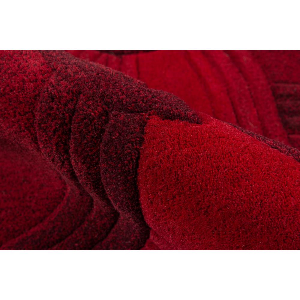 Transitional Rectangle Area Rug, Red, 3'6" X 5'6"