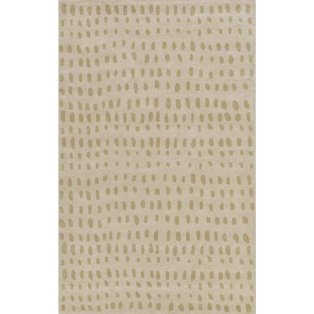 Contemporary Rectangle Area Rug, Beige, 3'6" X 5'6"
