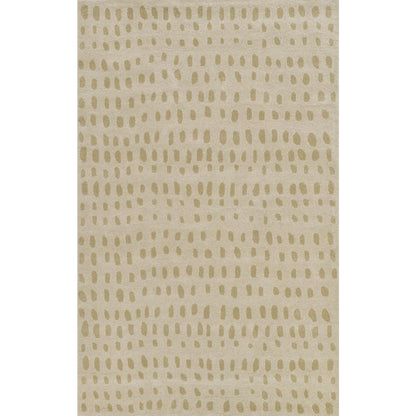 Contemporary Rectangle Area Rug, Beige, 3'6" X 5'6"