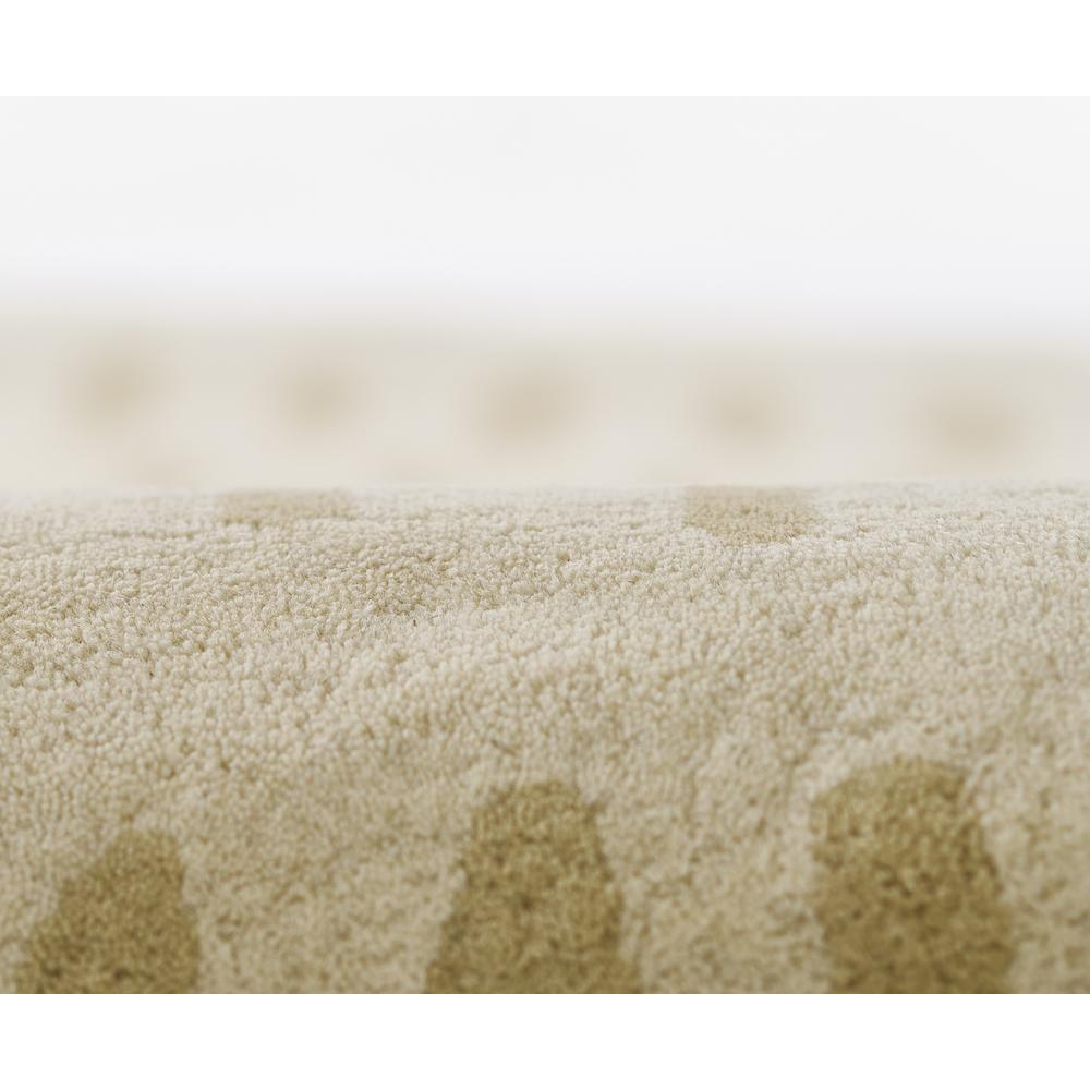 Contemporary Rectangle Area Rug, Beige, 3'6" X 5'6"