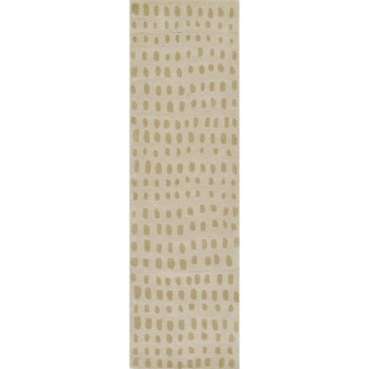 Contemporary Rectangle Area Rug, Beige, 3'6" X 5'6"