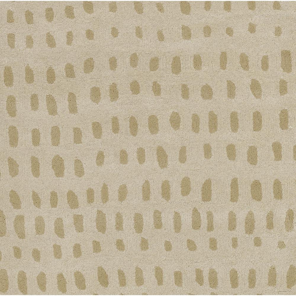 Contemporary Rectangle Area Rug, Beige, 3'6" X 5'6"