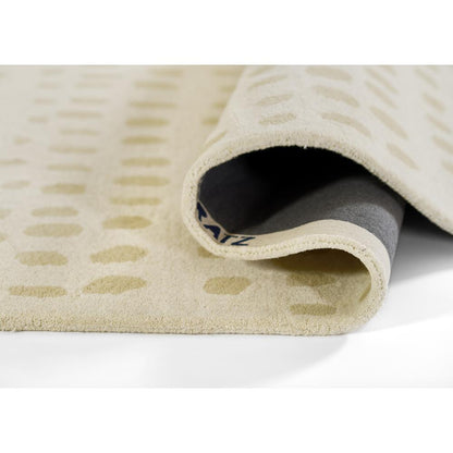 Contemporary Rectangle Area Rug, Beige, 3'6" X 5'6"