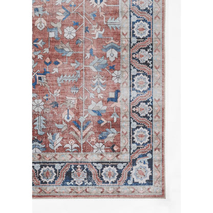 Transitional Rectangle Area Rug, Rust, 2' X 3'