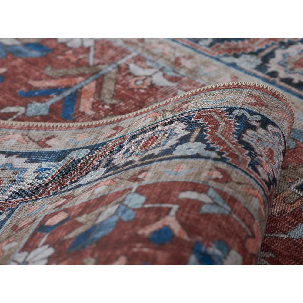 Transitional Rectangle Area Rug, Rust, 2' X 3'