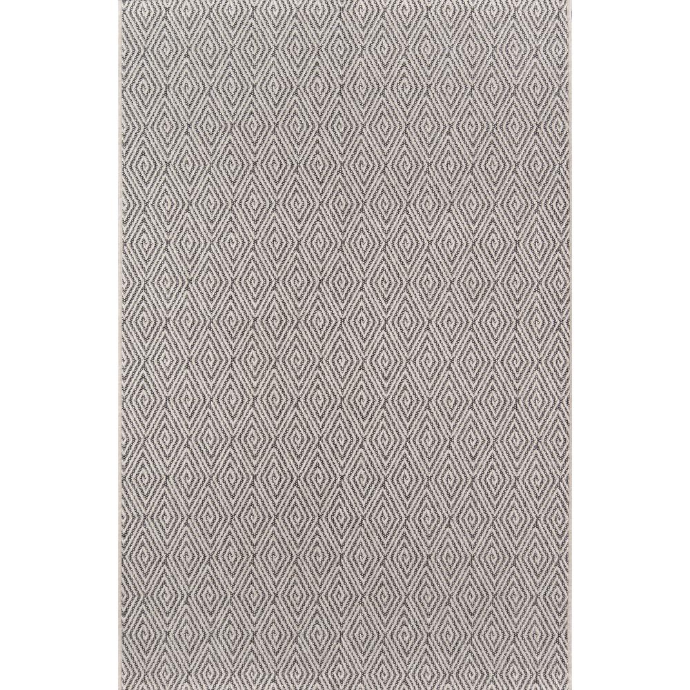 Contemporary Runner Area Rug, Charcoal, 2' X 6' Runner