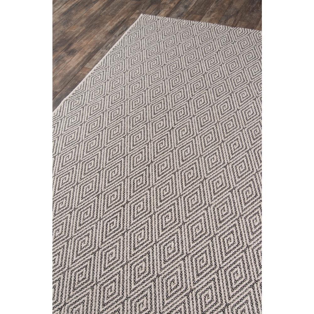 Contemporary Runner Area Rug, Charcoal, 2' X 6' Runner