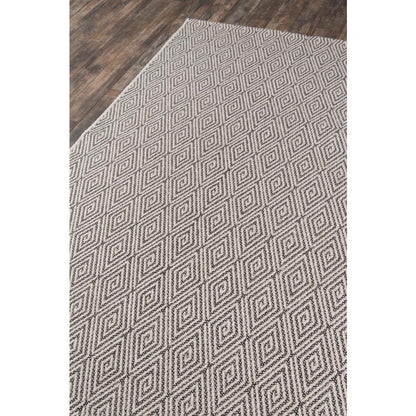 Contemporary Runner Area Rug, Charcoal, 2' X 6' Runner