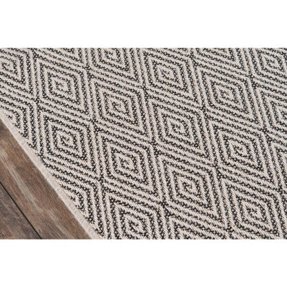 Contemporary Runner Area Rug, Charcoal, 2' X 6' Runner