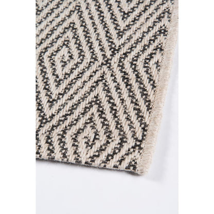 Contemporary Runner Area Rug, Charcoal, 2' X 6' Runner