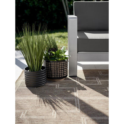 Transitional Runner Area Rug, Natural, 2'7" X 7'6" Runner