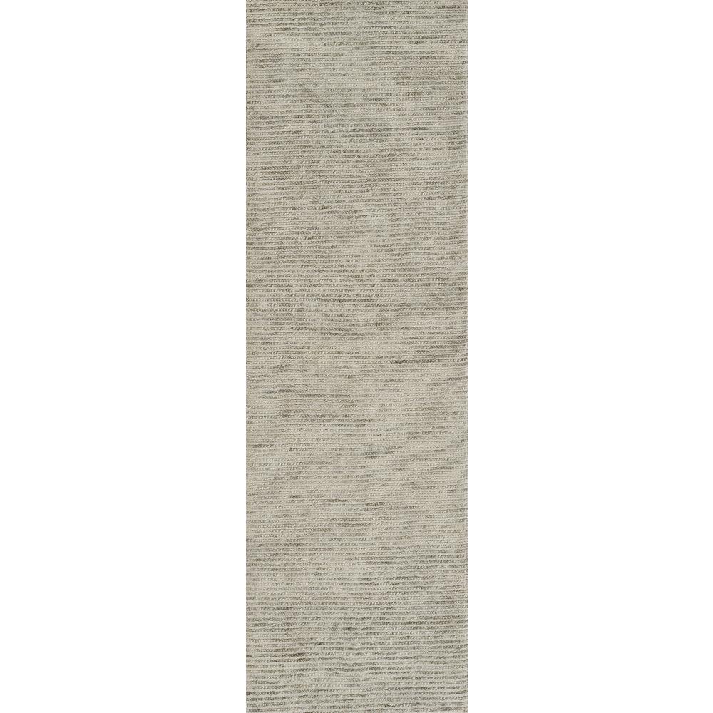 Contemporary Runner Area Rug, Light Grey, 2'3" X 8' Runner