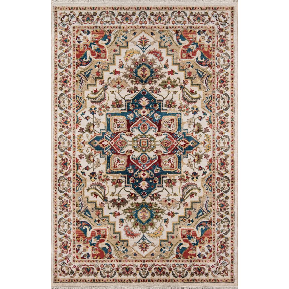 Traditional Runner Area Rug, Ivory, 2'3" X 8' Runner
