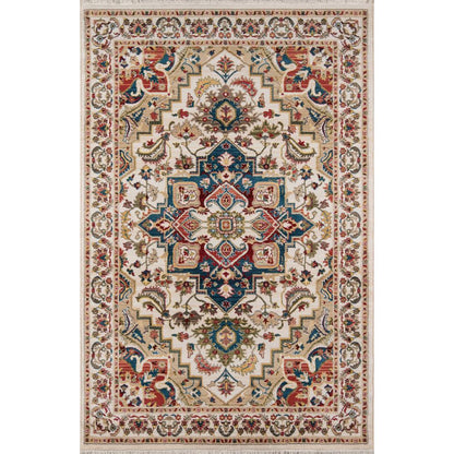 Traditional Runner Area Rug, Ivory, 2'3" X 8' Runner