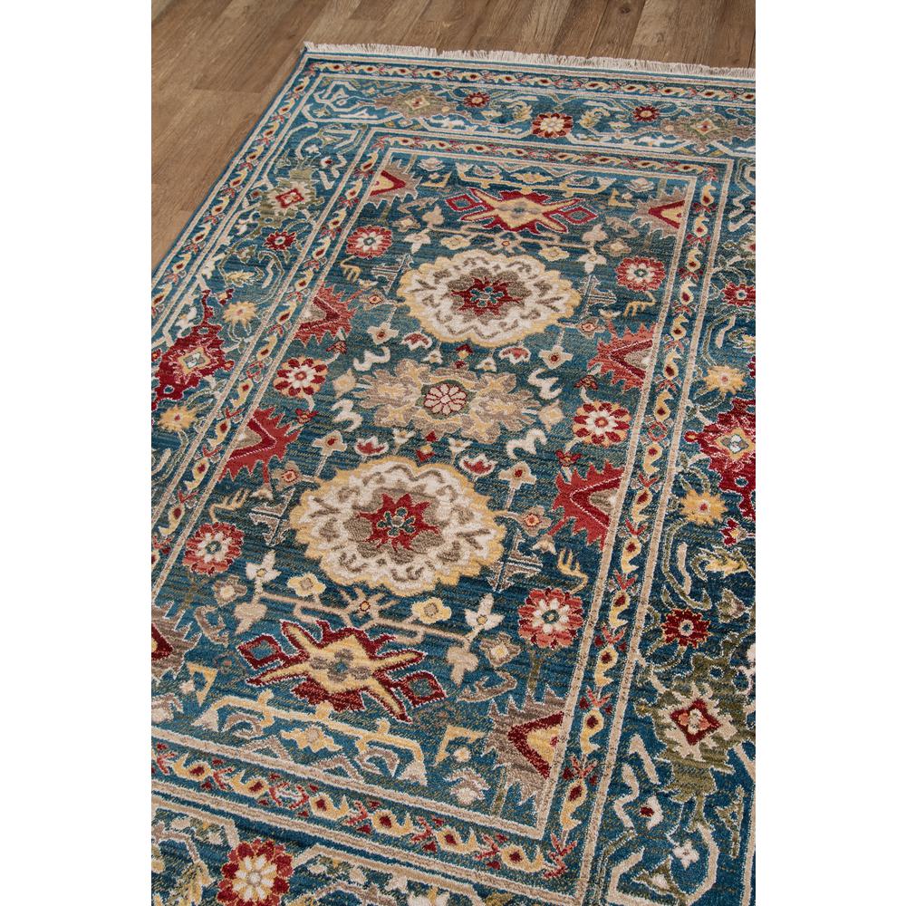 Traditional Runner Area Rug, Blue, 2'3" X 8' Runner