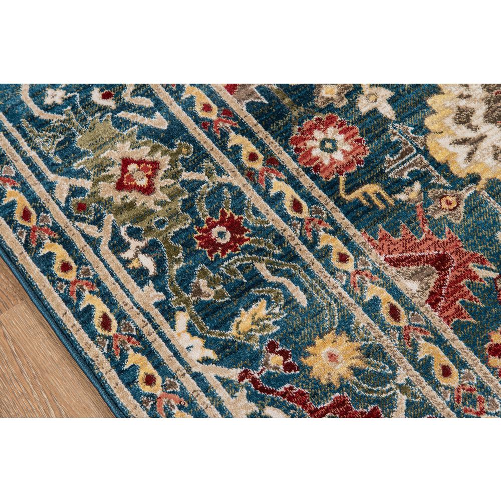 Traditional Runner Area Rug, Blue, 2'3" X 8' Runner