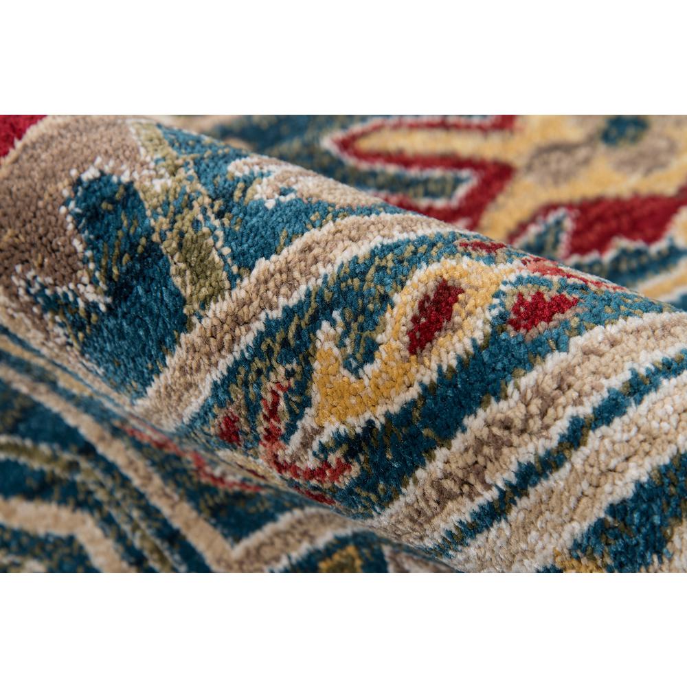 Traditional Runner Area Rug, Blue, 2'3" X 8' Runner
