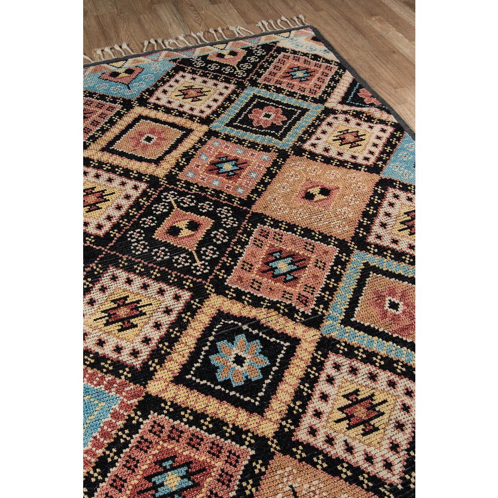 Traditional Runner Area Rug, Black, 2'3" X 8' Runner