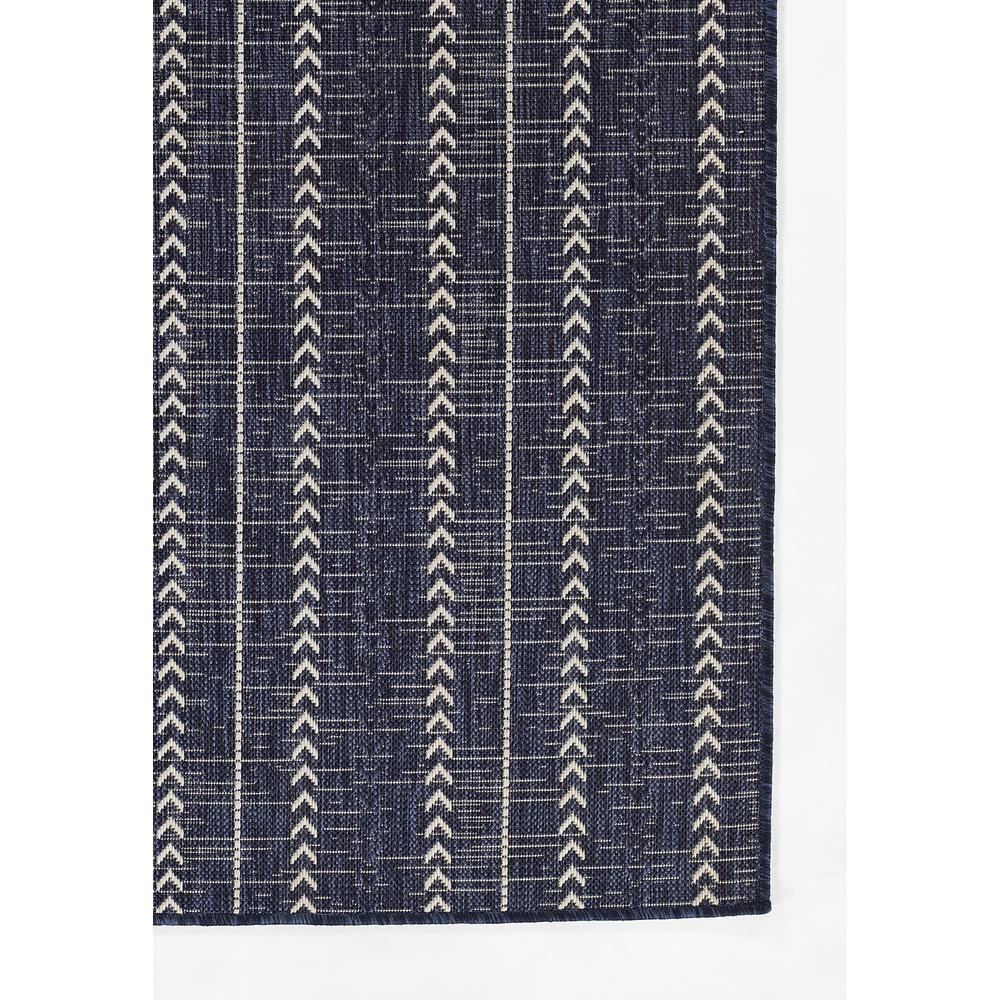 Transitional Runner Area Rug, Navy, 2'7" X 7'6" Runner