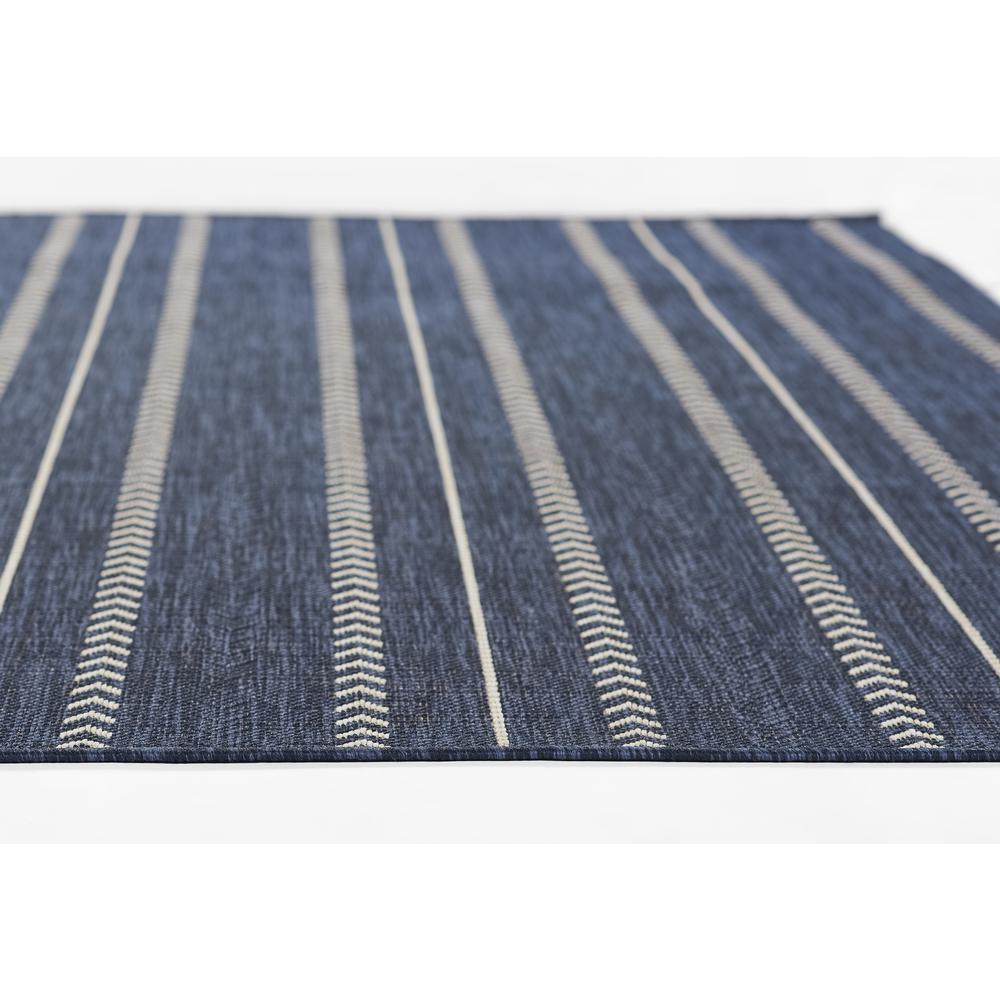 Transitional Runner Area Rug, Navy, 2'7" X 7'6" Runner