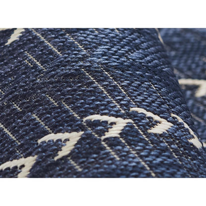 Transitional Runner Area Rug, Navy, 2'7" X 7'6" Runner
