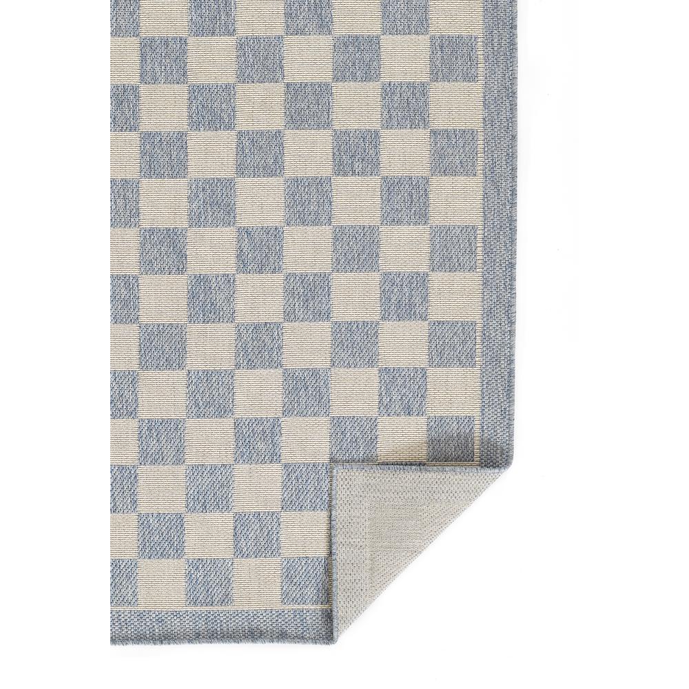 Contemporary Runner Area Rug, Blue, 2'7" X 7'6" Runner