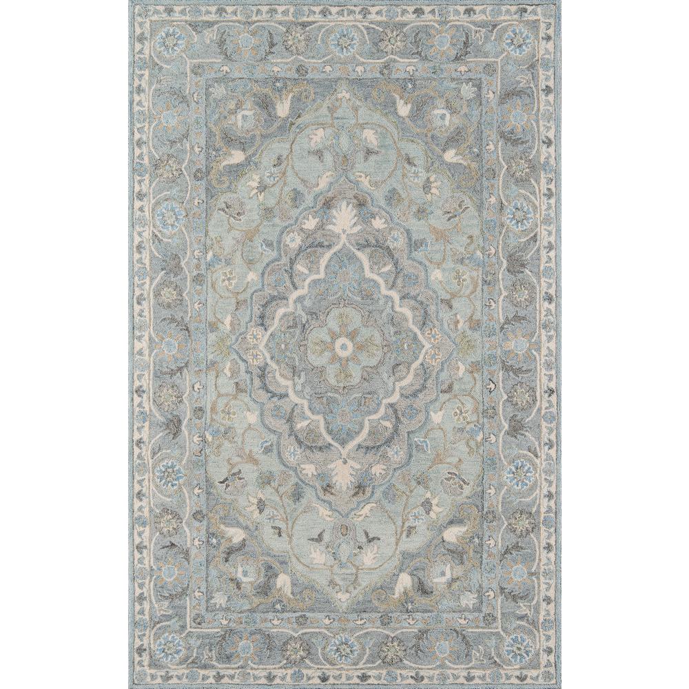 Traditional Runner Area Rug, Blue, 2'3" X 8' Runner