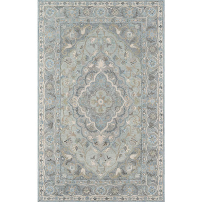 Traditional Runner Area Rug, Blue, 2'3" X 8' Runner