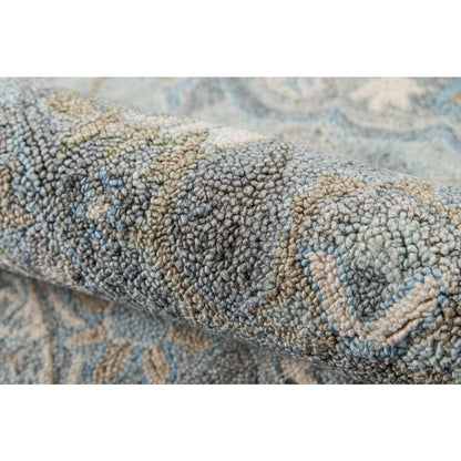 Traditional Runner Area Rug, Blue, 2'3" X 8' Runner