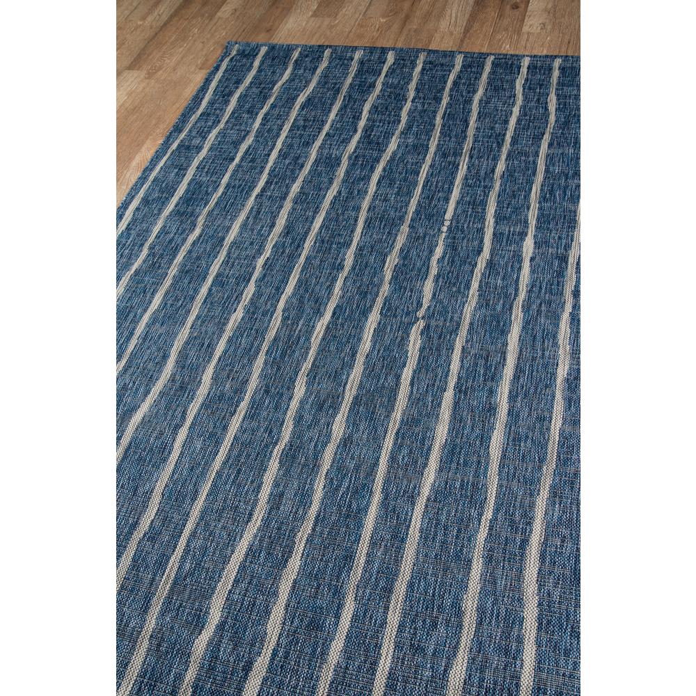 Contemporary Runner Area Rug, Blue, 2'7" X 7'6" Runner