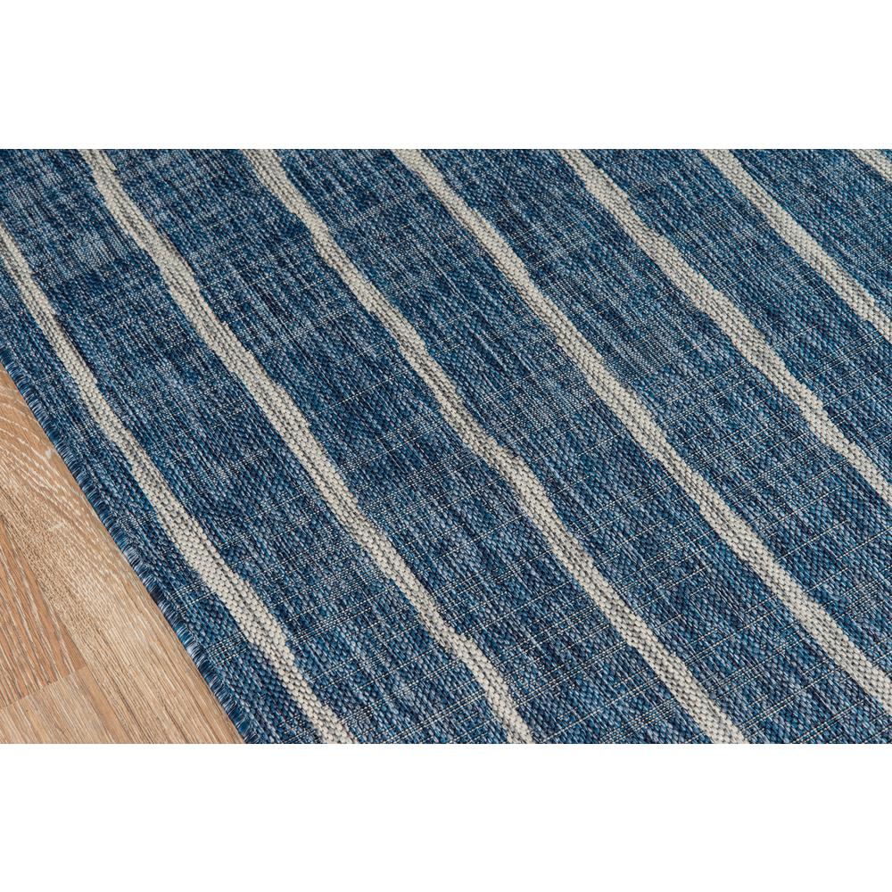 Contemporary Runner Area Rug, Blue, 2'7" X 7'6" Runner