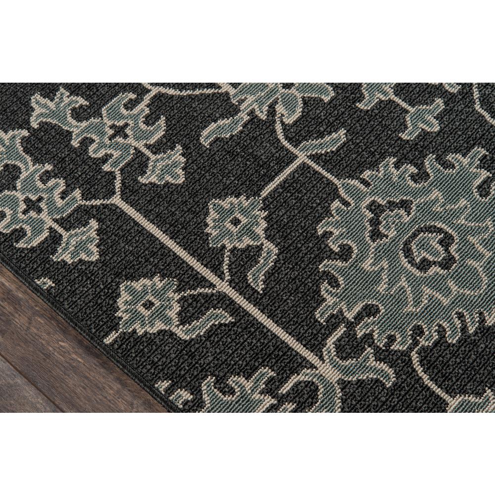 Traditional Runner Area Rug, Charcoal, 2'3" X 7'6" Runner